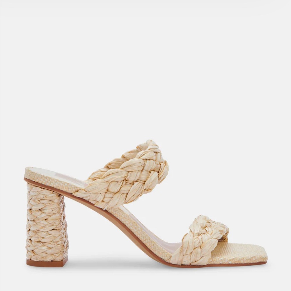 NEW! NEVER WORN! Dolce Vita Pailey natural raffia sandal